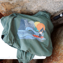 Load image into Gallery viewer, Surfing Under Sunset Long Sleeve Shirt