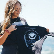 Load image into Gallery viewer, "Whale Under Moon" Short-Sleeve Unisex Black T-Shirt