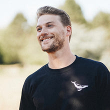 Load image into Gallery viewer, "Whale Under Moon" Unisex Black Sweatshirt