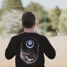 Load image into Gallery viewer, "Whale Under Moon" Unisex Black Sweatshirt