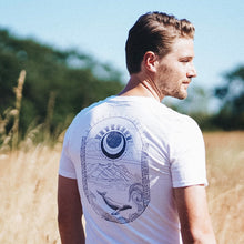 Load image into Gallery viewer, "Whale Under Moon" Short-Sleeve Unisex White T-Shirt