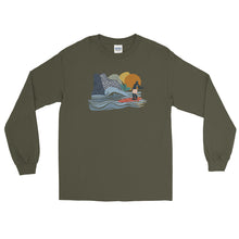Load image into Gallery viewer, Surfing Under Sunset Long Sleeve Shirt