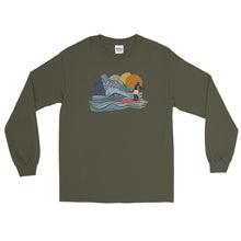 Load image into Gallery viewer, Surfing Under Sunset Long Sleeve Shirt
